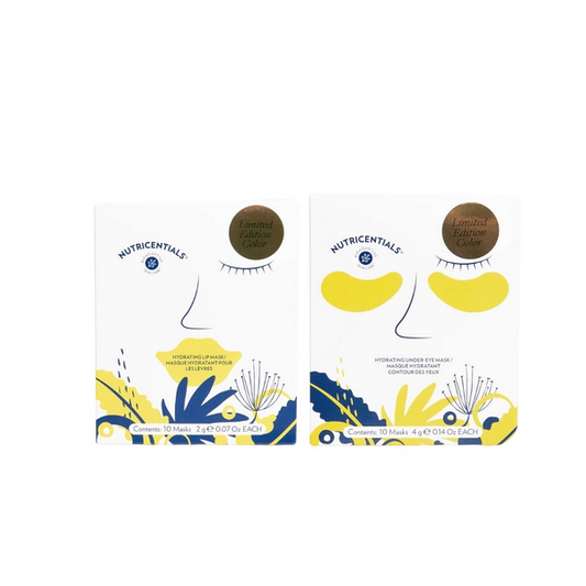 Nutricentials® Gold Hydrating Lip Mask and Gold Hydrating Under Eye Mask Bundle